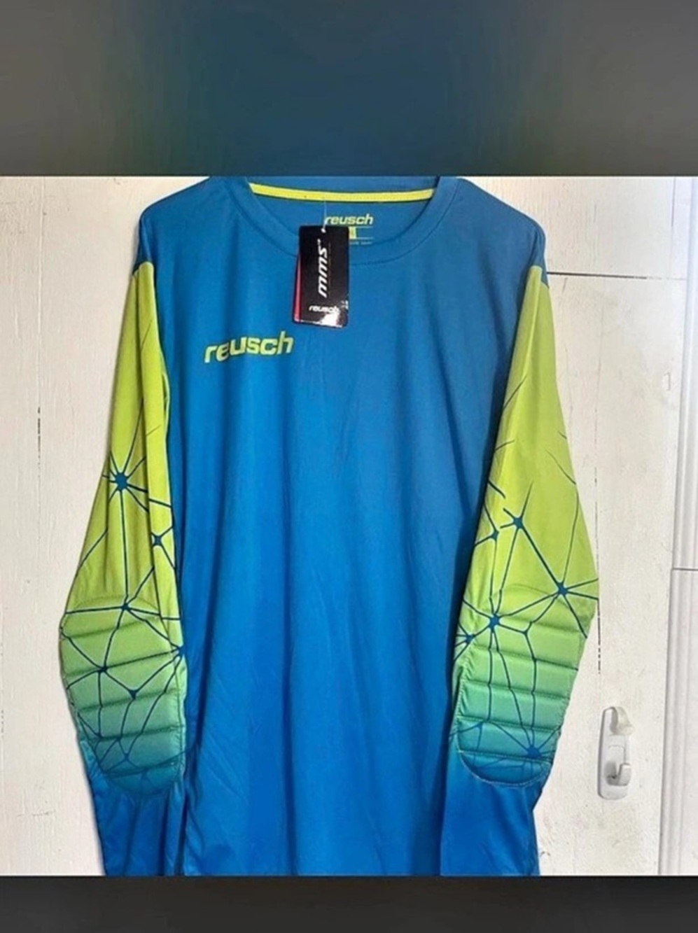 Reusch Match Longsleeve Padded Goalkeeper Jersey Blue & Green